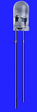 Flashing Blue 5mm Transparent LED Flashing Blue 5mm Transparent LED