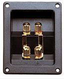 High Quality Gold Plated 4 x 4mm Speaker Terminal Plate High Quality Gold Plated 4 x 4mm Speaker Terminal Plate