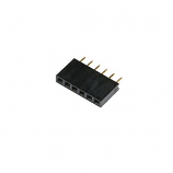 6 Way 2.54mm (0.1") Pitch Header Socket 6 Way 2.54mm (0.1") Pitch Header Socket