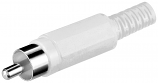 RCA (Phono) Plug with White Cover RCA (Phono) Plug with White Cover