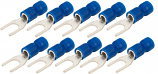 Crimp Terminals Blue Fork Crimp 4mm For 1.5 - 2.5mm wire Crimp Terminals Blue Fork Crimp 4mm For 1.5 - 2.5mm wire