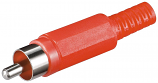 RCA (Phono) Plug with Red Cover RCA (Phono) Plug with Red Cover