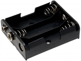 2A30 3 x AA Battery Holder Side by Side with PP3 Connections 2A30 3 x AA Battery Holder Side by Side with PP3 Connections