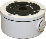 White Deep Base Junction Box for Eyeball Dome & Bullet Cameras 100mm x 50mm White Deep Base Junction Box for Eyeball Dome & Bullet Cameras 100mm x 50mm