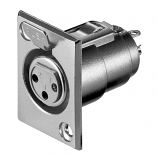 3 Pin XLR Chassis Female Socket with Latch 3 Pin XLR Chassis Female Socket with Latch