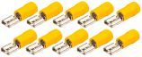 Crimp Terminals Yellow Flat Receptacle 6mm for 2.5-3.5mm Wire Crimp Terminals Yellow Flat Receptacle 6mm for 2.5-3.5mm Wire