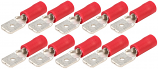 Crimp Terminal Red Flat Male 4mm for 0.5 to 1.5mm Wire Crimp Terminal Red Flat Male 4mm for 0.5 to 1.5mm Wire
