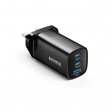 USB-C and USB-A Charger 65W Power Delivery GaN USB-C and USB-A Charger 65W Power Delivery GaN