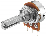 16mm Control Pot With Center Detent 100K Lin 16mm Control Pot With Center Detent 100K Lin