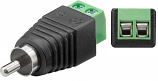 RCA Phono Plug with Terminal Block for Easy Connection RCA Phono Plug with Terminal Block for Easy Connection