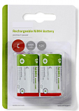 High Capacity C Rechargeable NIMH 4000mAH Battery Pack of 2 High Capacity C Rechargeable NIMH 4000mAH Battery Pack of 2