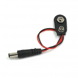 PP3 9 Volt Battery Snap to DC Plug Lead PP3 9 Volt Battery Snap to DC Plug Lead