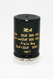 32uF + 32uF 500V Dual Electrolytic Can Capacitor 32uF + 32uF 500V Dual Electrolytic Can Capacitor