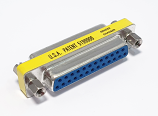 Gender Changer for 25 pin D Connectors Female to Female Gender Changer for 25 pin D Connectors Female to Female