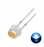 Clear Ice Blue 5mm Straw Hat LED Clear Ice Blue 5mm Straw Hat LED