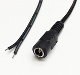 2.1 x 5.5mm DC Socket to Insulated Solderable Wires 200mm 2.1 x 5.5mm DC Socket to Insulated Solderable Wires 200mm