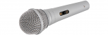 qtx Silver Dynamic Microphone in Durable Plastic qtx Silver Dynamic Microphone in Durable Plastic