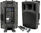 qtx QX12PA Bluetooth Wireless with 12 inch 150W Speakers & Active Portable PA with 2 Mics qtx QX12PA Bluetooth Wireless with 12 inch 150W Speakers & Active Portable PA with 2 Mics