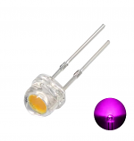 Clear Pink 5mm Straw Hat LED