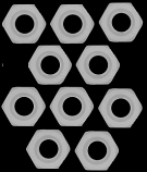 Nylon Nut M3 Pack of 10 Nylon Nut M3 Pack of 10