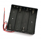 Quadruple 18650 Battery Holder with Wires Quadruple 18650 Battery Holder with Wires