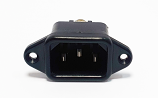 Rewireable IEC Mains Chassis Male Receptacle Rewireable IEC Mains Chassis Male Receptacle