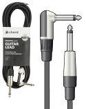 Chord 6 Metre Angled Jack Mono 6.3mm Jack plug to Straight 6.3mm Mono Jack Plug Chord 6 Metre Angled Jack Mono 6.3mm Jack plug to Straight 6.3mm Mono Jack Plug