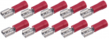 Crimp Terminal Red Flat Receptacle 6mm for 0.5 to 1.5mm Wire Crimp Terminal Red Flat Receptacle 6mm for 0.5 to 1.5mm Wire