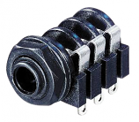 Rean NYS212 Switched Stereo 6.3mm Jack Socket with Solder Tags Rean NYS212 Switched Stereo 6.3mm Jack Socket with Solder Tags