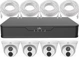 Ultra High Definition 4.0 Megapixel IP CCTV System with 4 White Uniview IP Dome Cameras Ultra High Definition 4.0 Megapixel IP CCTV System with 4 White Uniview IP Dome Cameras