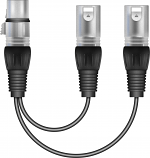 XLR Female to 2x XLR Male Splitter XLR Female to 2x XLR Male Splitter