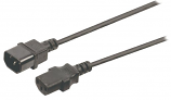 2 Metre Mains IEC (C13) Extension Lead 3 Pin Plug to 3 Pin Line Socket 2 Metre Mains IEC (C13) Extension Lead 3 Pin Plug to 3 Pin Line Socket
