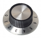 Calibrated 37mm Knob with grub Screw for 6.3mm Spindle Calibrated 37mm Knob with grub Screw for 6.3mm Spindle
