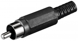 RCA (Phono) Plug with Black Cover RCA (Phono) Plug with Black Cover