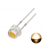 Clear Warm White 5mm Straw Hat LED Clear Warm White 5mm Straw Hat LED