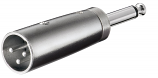 XLR 3 pin Male to 6.3mm Mono Male Adaptor XLR 3 pin Male to 6.3mm Mono Male Adaptor