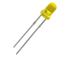 3mm  Diffused Yellow 590nm 3mm  Diffused Yellow 590nm